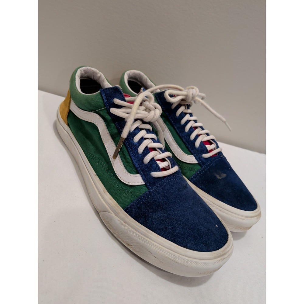 Vans Old Skool YachtClub Men 8 Women 9.5 Suede Canvas Colorblock Sneakers 500714